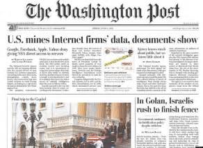 Washington Post Began Prism Story Three Weeks Ago Heard Guardians