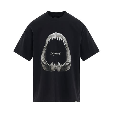 Represent Shark Jaws T Shirt In Off Black For Men Lyst
