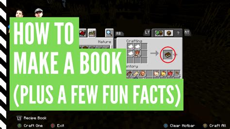 How To Make A Book In Minecraft Minecraft Books Tutorial