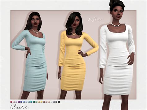 The Sims Resource Claire Dress