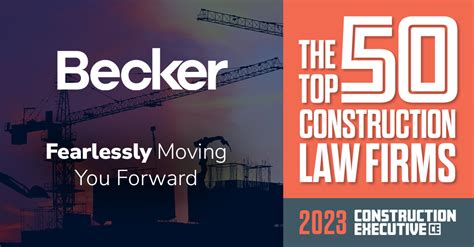 Becker Named A Top 50 Construction Law Firm By Construction Executive