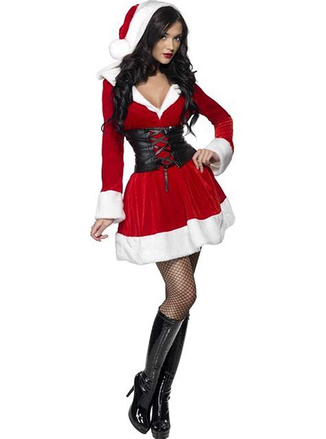 Sexy Mrs Claus Adult Costume With Hood Express Delivery Funidelia