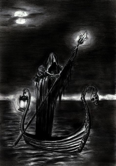 Ferit Bloodeagle13 The Charon Dark Fantasy Fantasy Art Grim