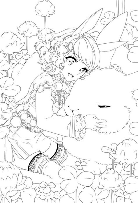 Coloring Book Art Anime Lineart Cute Coloring Pages