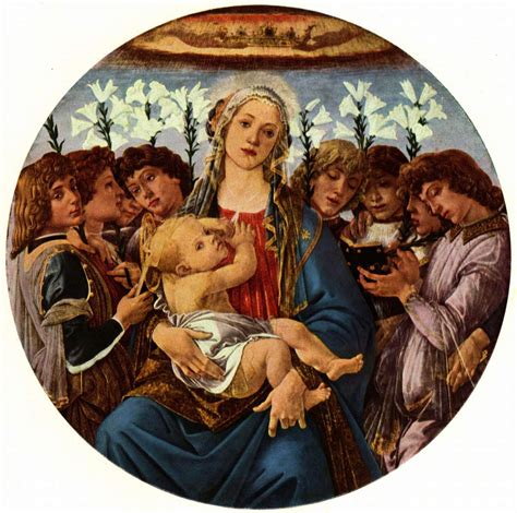 Madonna With Child And Singing Angels C1477 Sandro Botticelli