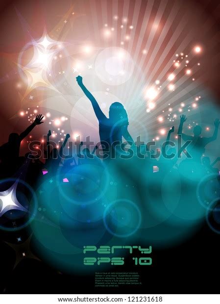 Clubbing Party Vector Illustration Stock Vector Royalty Free