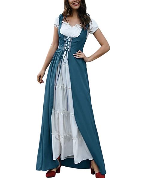 Dellytop Renaissance Medieval Peasant Dresses Medieval Peasant Dress