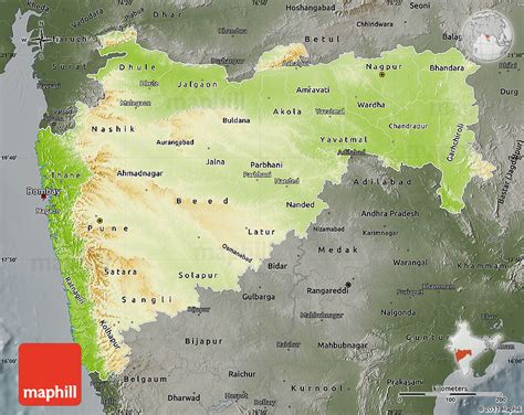 Physical Panoramic Map Of Asia Semi Desaturated Land