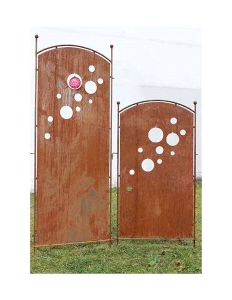 4.3 (46) groja fertigzaun quadratisch anthrazit 180 cm x 180 cm. Sichtschutz Garten - perfora - mit Kreisen - Höhe 190 cm ...