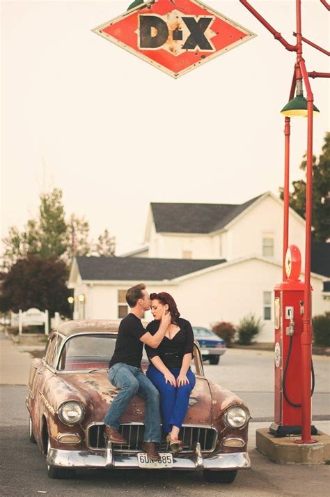 Pin By Brittany Wilson On Photography Inspiration Rockabilly Couple Retro Photography Rockabilly