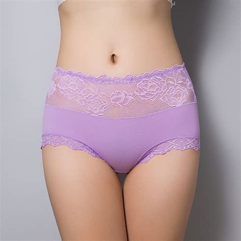 2019 women s top quality luxurious sexy panties high waist plus size sexy lace briefs underwear