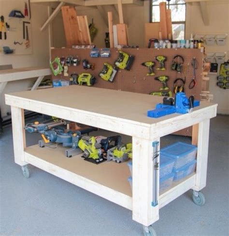 Work Bench Made With Kreg Jig Woodworking And Shop Ideastips Pin