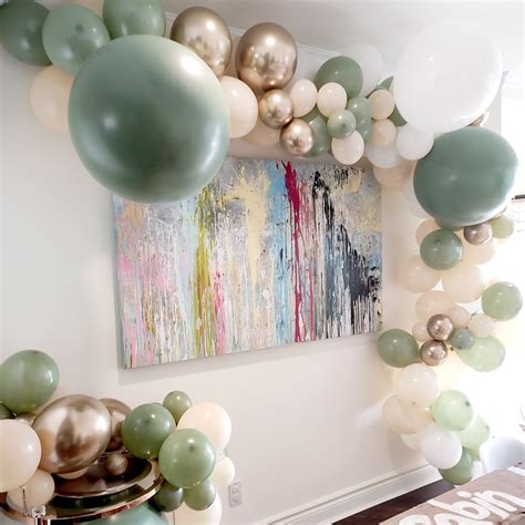 Sage Green And Blush Balloon Garland Arch Diy Kit For Party Decorations Balloon Passion