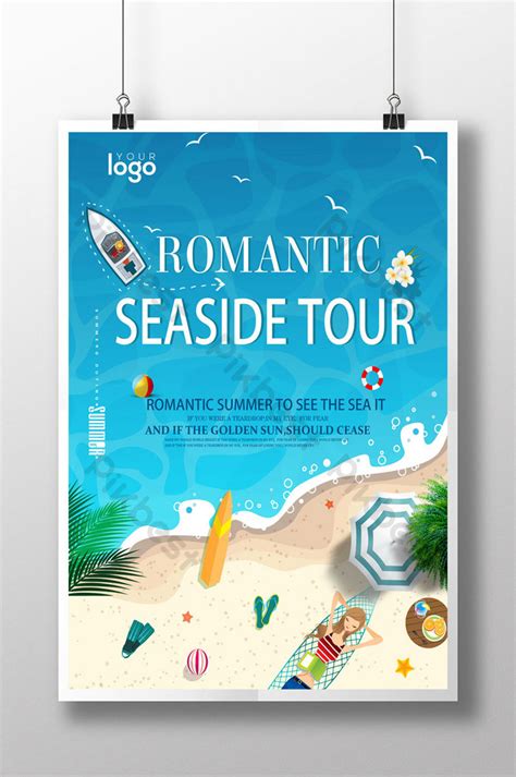 Gambar Desain Poster Wisata Pantai Romantis Psd Unduhan Gratis Pikbest