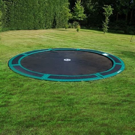 12ft Capital In Ground Round Trampoline Kit Green Free Shipping