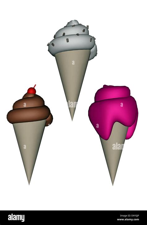 3d Render Chocolate Ice Cream Hi Res Stock Photography And Images Alamy