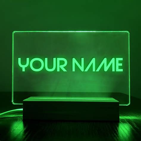 Custom Led Light Sign Personalized Name Night Light With An Etsy