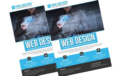 Web Design Flyer Flyer Templates Creative Market