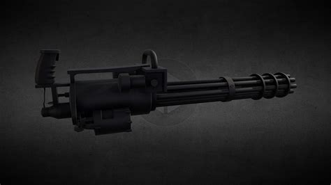 Minigun Updated Version Download Free 3d Model By Pieter Ferreira