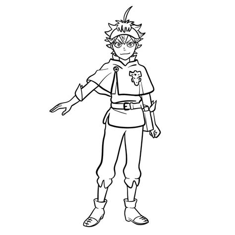 How To Draw Asta In Full Growth Sketchok Easy Drawing Guides