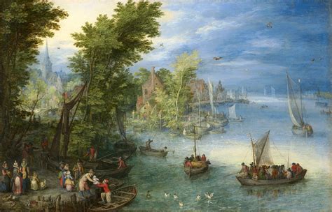 Jan Brueghel The Elder River Landscape 1607 絵画 美術館 風景画