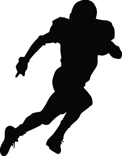 Football Player Clipart Black And White Free Download On