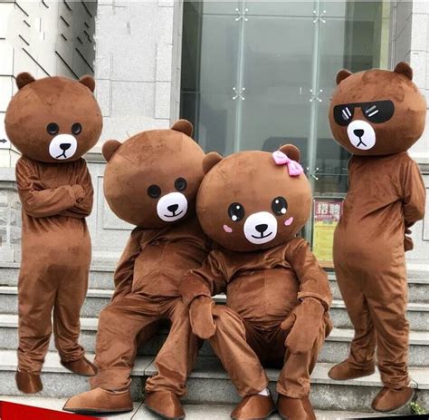 Kostum Maskot Beruang Untuk Promosi Branding Perusahaan Realita Rarga