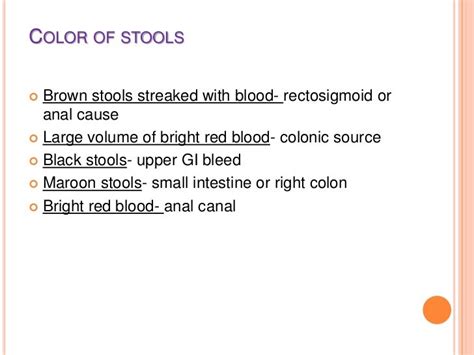 Maroon Colored Stool Causes Stools