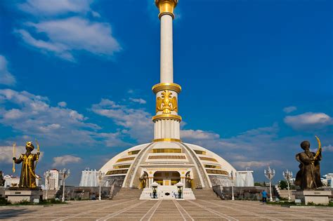 Independence Monument Ashgabat Turkmenistan Yet Anothe Flickr