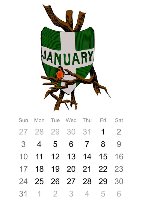 2016 January Calendar Icons Png Free Png And Icons Downloads