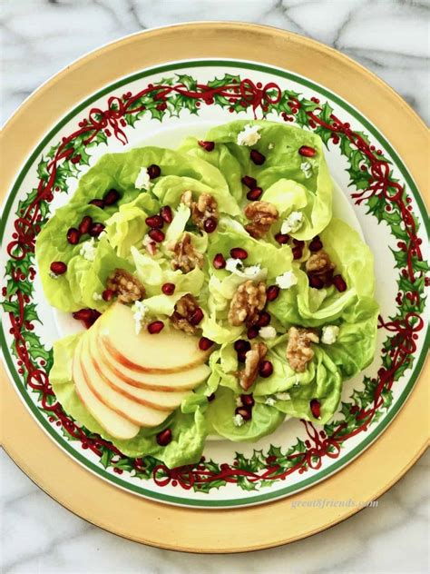Pomegranate Apple Walnut Salad Great Eight Friends