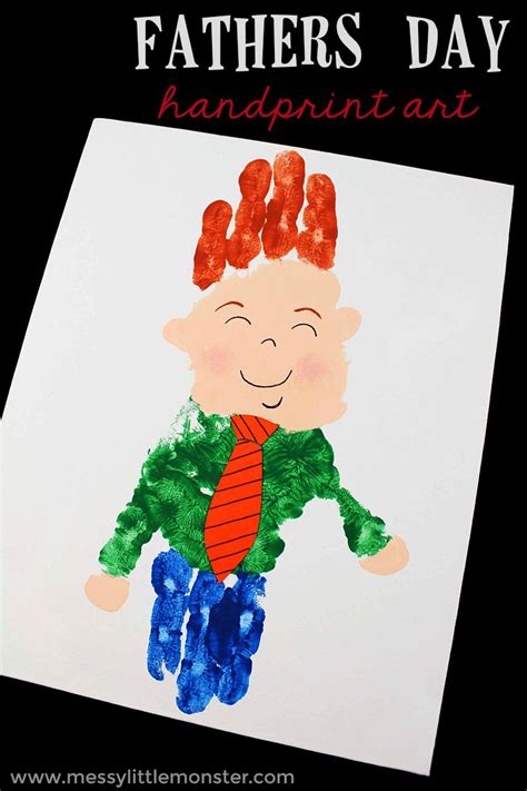 Fathers Day Handprint Art For Dad A Fun Handprint Idea For Toddlers