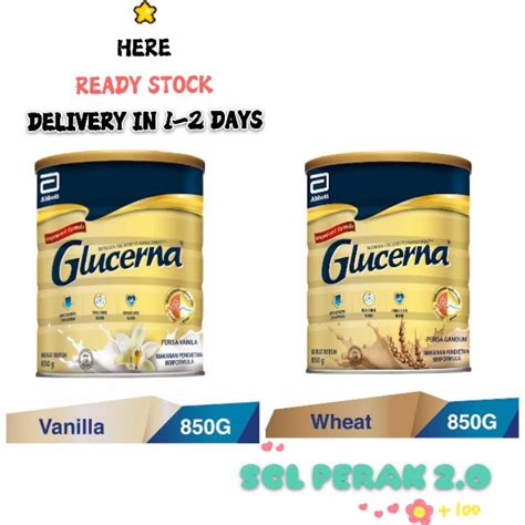 EXP 07 2023 Glucerna Triple Care Vanilla Wheat 850g Shopee Singapore