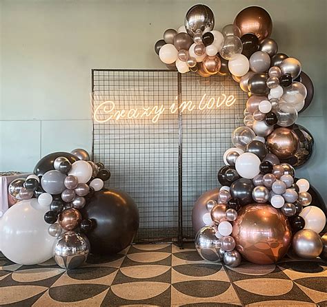 Crazy In Love Engagement Balloon Garland Rose Gold Party Decor Gold