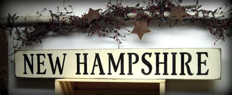 Wooden Sign New Hampshire Wood State Sign State By Woodticks Wood