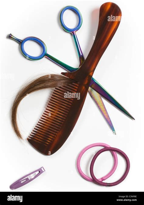 Hair Scissors And Comb Hi Res Stock Photography And Images Alamy