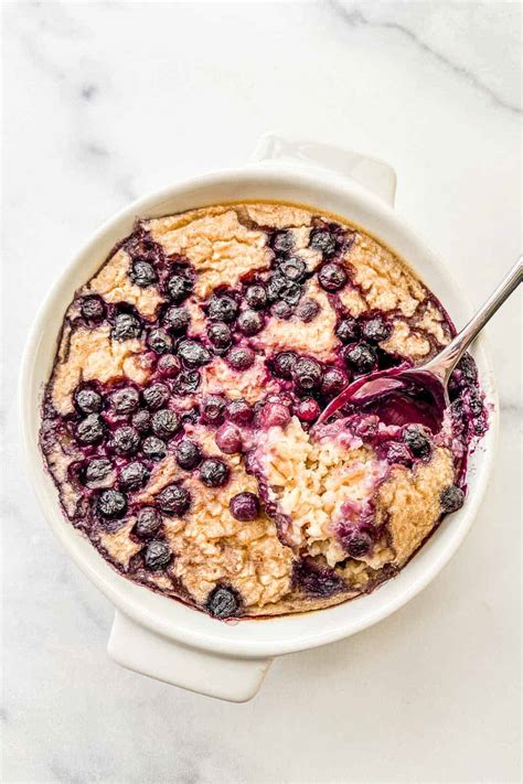 Blueberry Baked Oats Vegan This Healthy Table