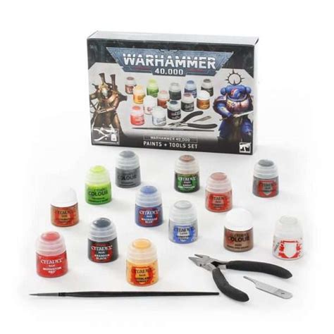 Warhammer 40000 Paints Tools Set Mystic Games