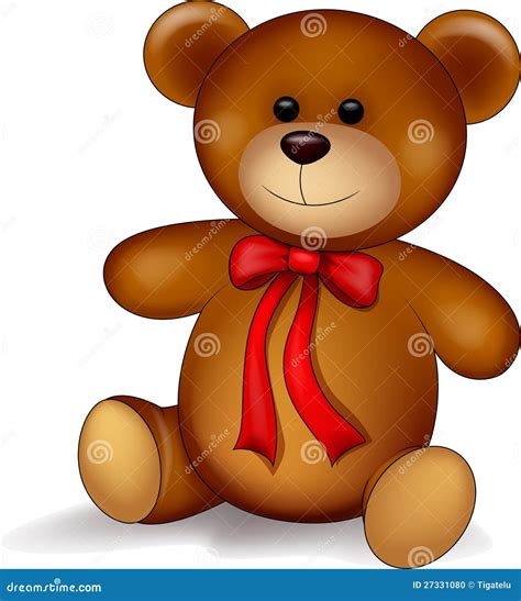 Teddy Bear Cartoon Stock Vector Illustration Of Brown 27331080