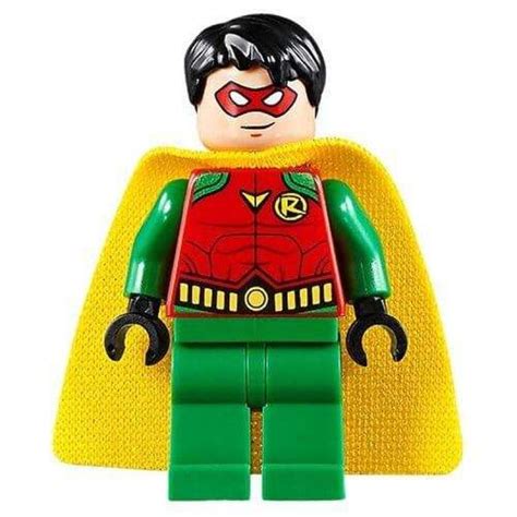 Lego Dc Comics Super Heroes Classic Robin Minifigure From 10753 The