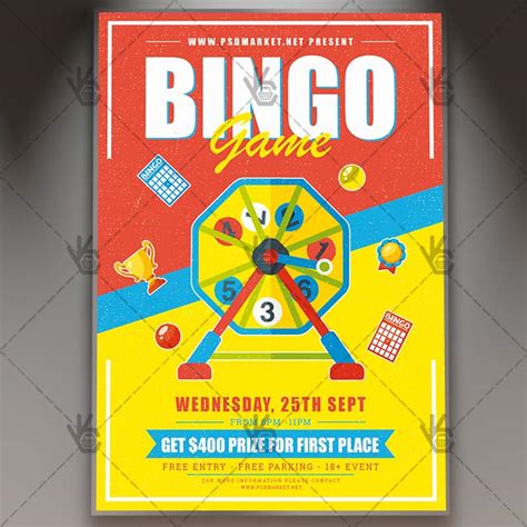 Bingo Game Premium Flyer Psd Template Psdmarket