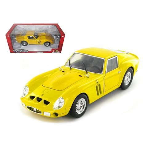 Ferrari 250 Gto Yellow 118 Diecast Model Car By Hotwheels Walmart
