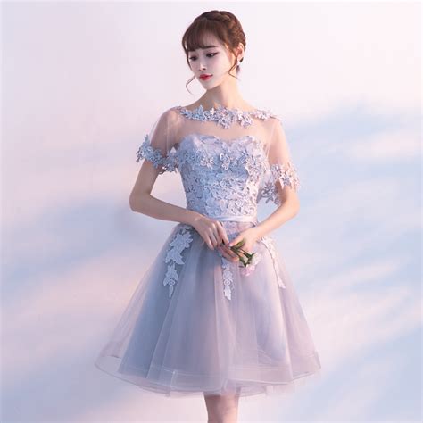 Evening Dress Skirt Female 2019 New Korean Party Small Dress Bridesmaid Dress Short Banquet