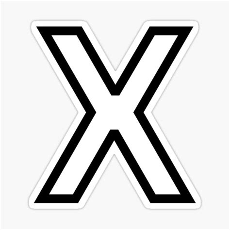 Letter X Alphabet X Sticker For Sale By Solutions World Redbubble
