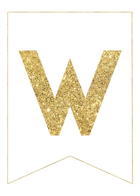 Gold Free Printable Banner Letters Paper Trail Design Free