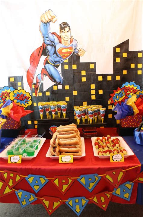 Superhero Birthday Party Ideas Photo 26 Of 53 Catch My Party