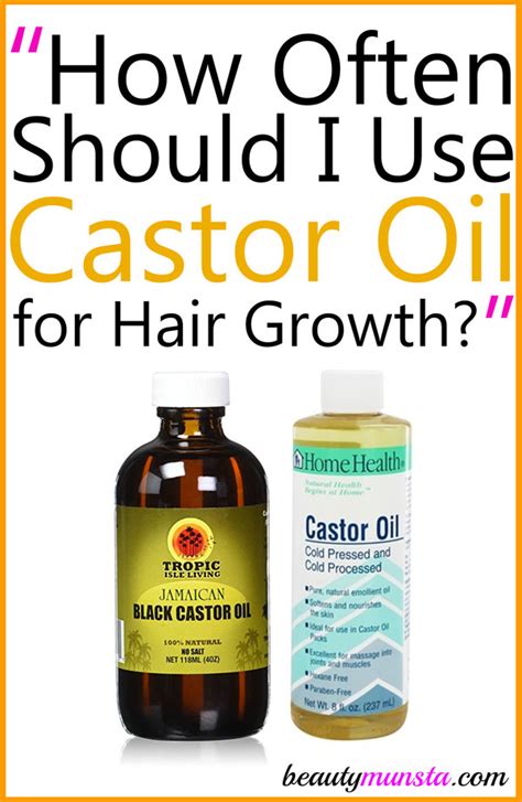 Apply 6 to 8 drops of oil to saturate your hair from roots to ends. How Often Should I Use Castor Oil for Hair Growth ...