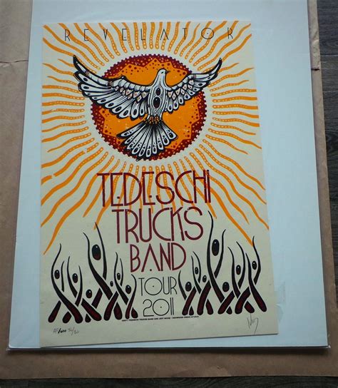 2011 Tedeschi Trucks Band Revelator Tour Poster By Jeff Wood Snd