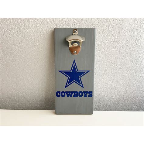 Dallas Cowboys Magnetic Bottle Opener Bottle Opener Wall Etsy
