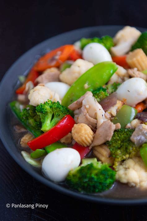 Chopsuey With Chicken And Broccoli Panlasang Pinoy